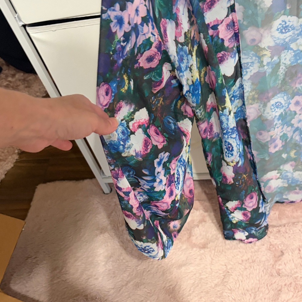 Floral Sheer Kimono Cardigan - Picture 5 of 7